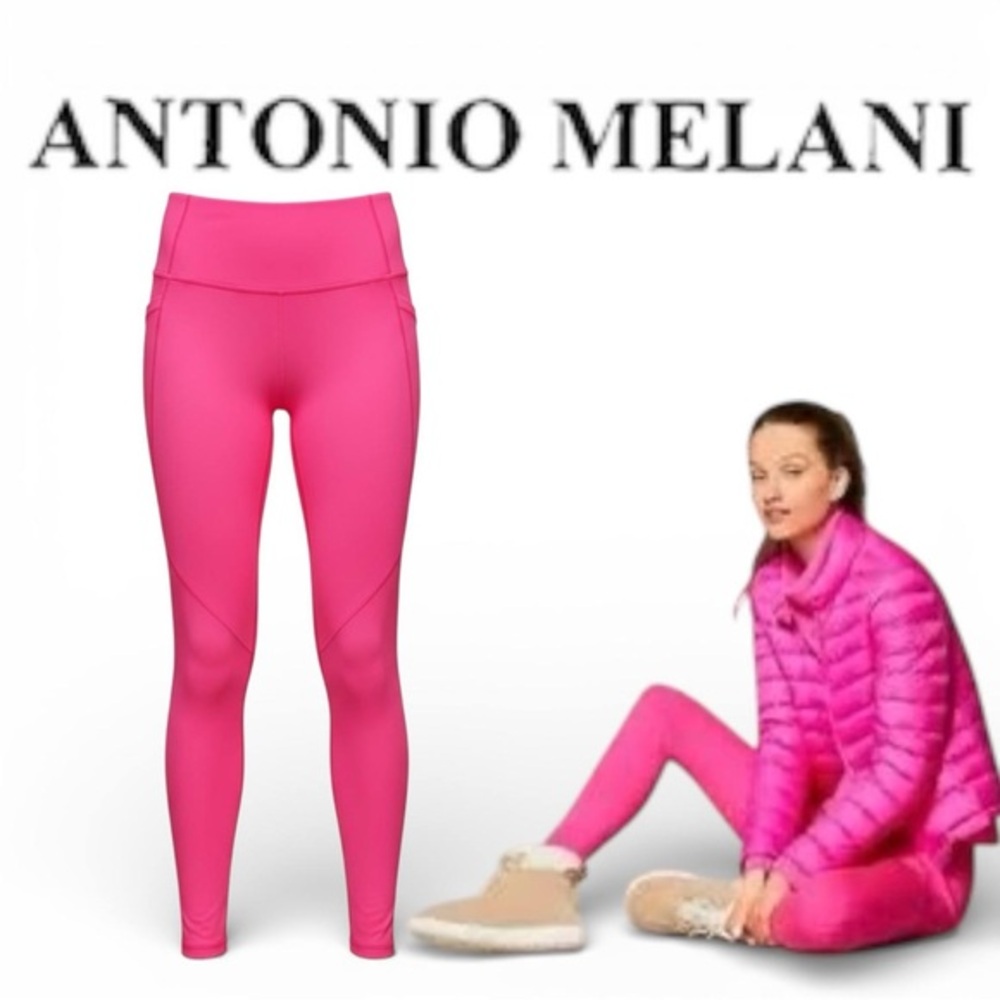 Antonio Melani Women Leggings Pink Size L With Pockets NWT